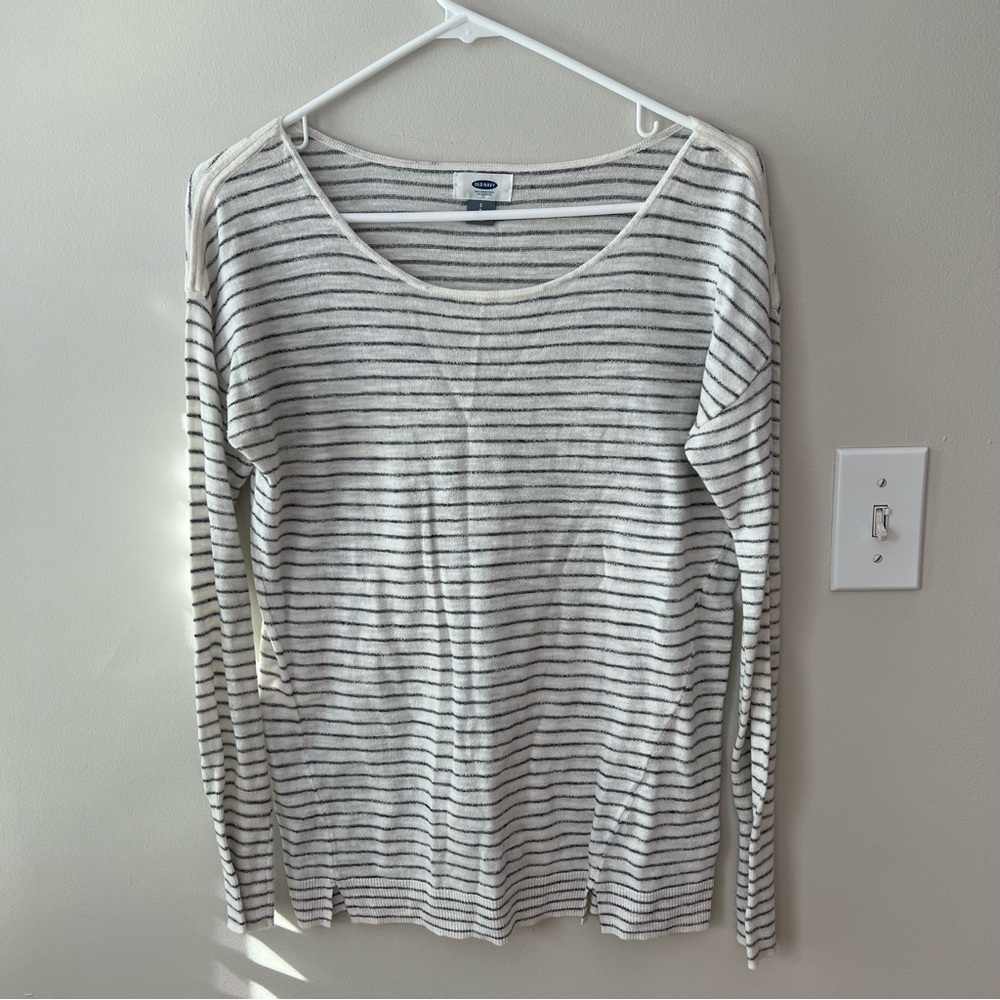 Old Navy Lightweight Striped Sweater, Size Small